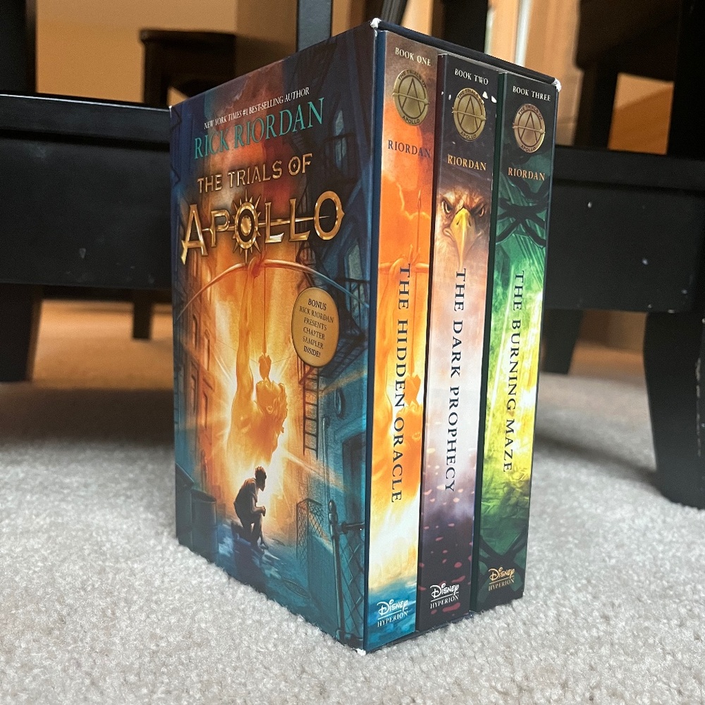 Rick Riordan’s Trials of Apollo series, books 1-3